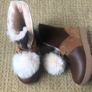 Ugg Isley Chestnut Brown Snow Boot Womens Size 8